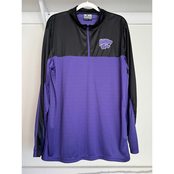 Kansas State Men's Quarter-Zip Pullover K-State Wildcats Size XL - Picture 1 of 7